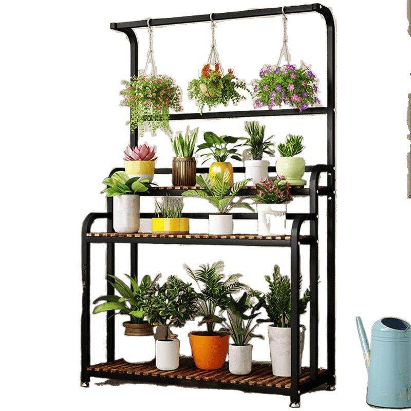 不占地方的花架花架置物架阳台室内吊兰客厅多层铁艺实木绿萝架子,淘宝优惠券,粉丝福利购,淘宝优惠卷