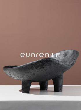 YN-GP226中式复风面仿石器果盘树脂托盘摆样古板房民宿酒店桌创件