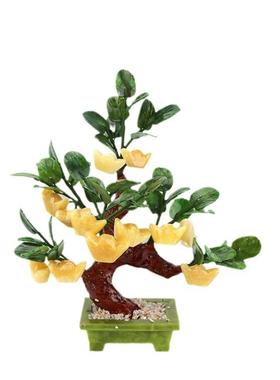 天然石元GNO宝树聚家居装饰品品招财礼财客玉厅摆件