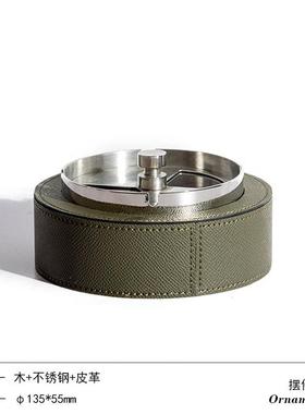 简约轻奢PUB皮革烟灰金属摆设会所家缸室居酒店售楼处厅客会议洽