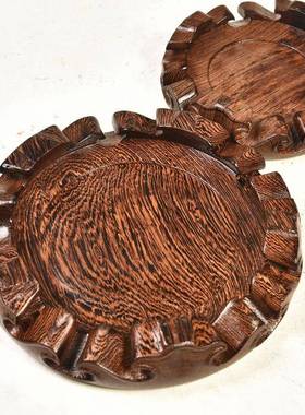 花盆底座鸡木底圆形实木花瓶翅鱼缸盆景佛像砂紫壶底座摆ZJ6669件