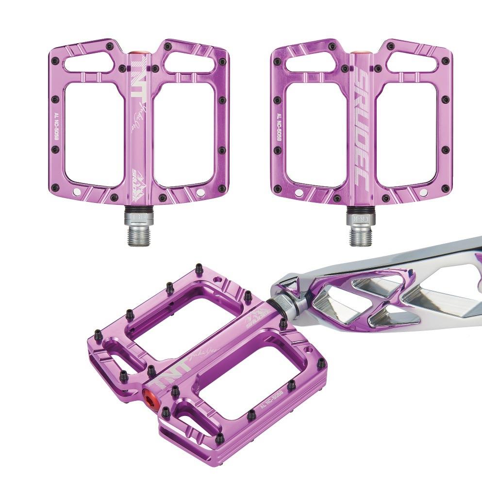 新款承山地自行车踏金防滑加宽大脚踏板铝合S5058三培林轴通用脚 - 图1