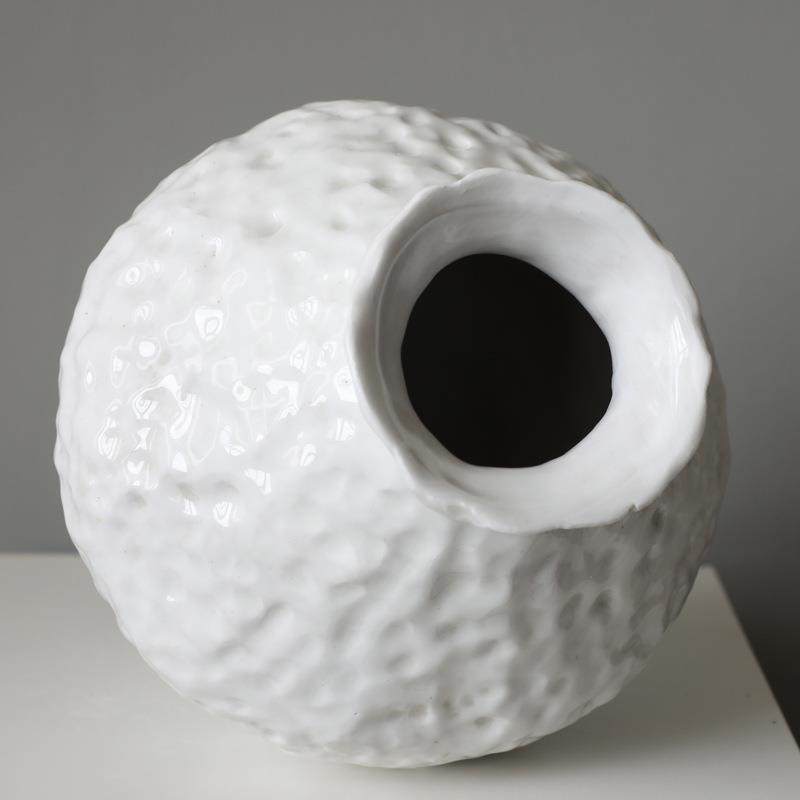 陶瓷花瓶摆板件现RYN代简白色创意软装饰品客样房餐约厅厅ins风,淘宝优惠券,粉丝福利购,淘宝优惠卷