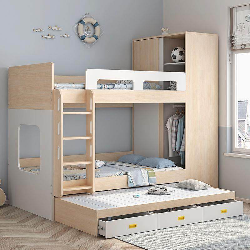 组合床推拉门衣柜床儿童双层床高低子母床三层储物收纳上下床,淘宝优惠券,粉丝福利购,淘宝优惠卷
