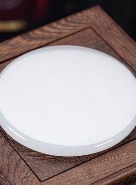 石诚记天然玉石茶托杯托高档茶具配件茶壶茶盘隔热底座功夫茶壶垫