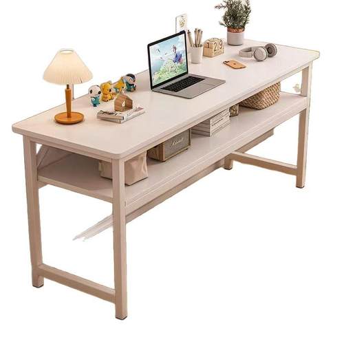 电脑桌卧室家用学习桌简易写字台书桌台式长条桌经济型现代办公桌 - 图3