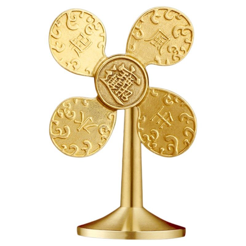 纯黄铜风生水起招财摆件铜风车办公桌客厅家用小风扇开运工艺品礼,淘宝优惠券,粉丝福利购,淘宝优惠卷