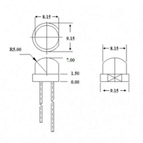 F8草帽0.5w粉红色LED直插灯珠发光二极管照明 - 图3