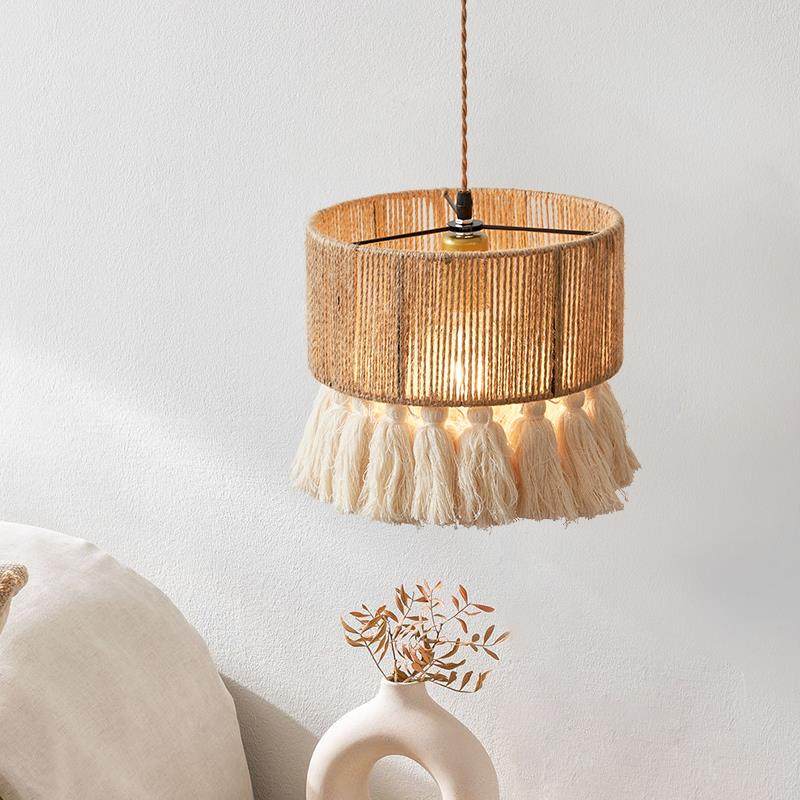 I波西米亚复灯古绳流苏床头吊984麻创4意卧室床头柜餐厅灯吧台阳,淘宝优惠券,粉丝福利购,淘宝优惠卷