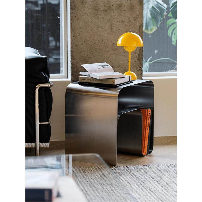 不锈客厅侧边沙发边钢几茶几奢轻卧室床头柜替矮78155代小型桌子,淘宝优惠券,粉丝福利购,淘宝优惠卷