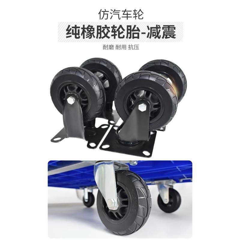 折叠手推车拉货购物车家用塑料平板拖车小推车轻便搬运搬运车,淘宝优惠券,粉丝福利购,淘宝优惠卷