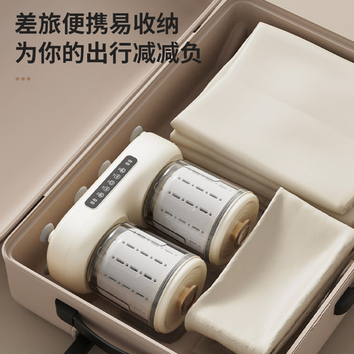 双杯洗脱一体内衣洗衣机洗内裤袜子机全自动小型便携迷你洗衣神器 - 图3