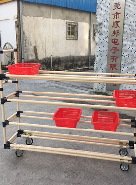 供应电商拣货车、精益管分拣架物流包裹拣货架简单实惠