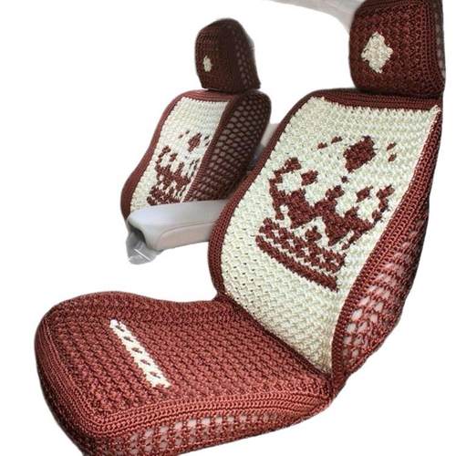 车垫速腾四季凉H6座套夏季帝豪冰丝汽车坐垫透气哈弗宝来手编通风 - 图3