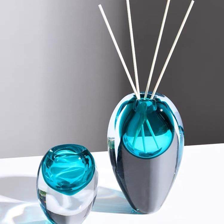 欧式简约透明玻璃花瓶摆件创意轻奢客厅茶几圆型插花器家居装饰,淘宝优惠券,粉丝福利购,淘宝优惠卷