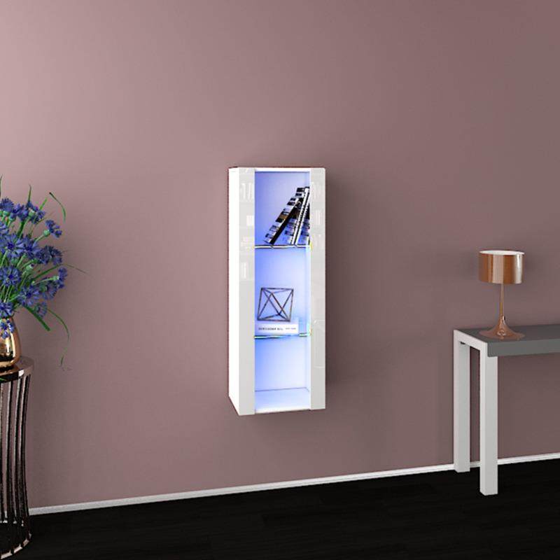 壁挂式展示柜卧室餐厅酒水置物柜LED灯板式家具家用展示柜,淘宝优惠券,粉丝福利购,淘宝优惠卷