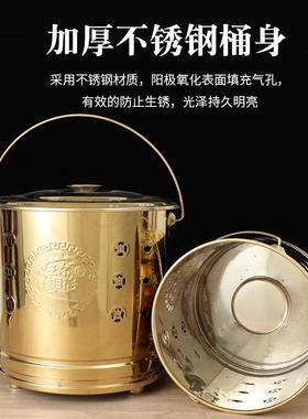烧钢纸桶大号专不锈聚宝桶099家用用烧桶纸金聚宝盆耐高温无烟焚