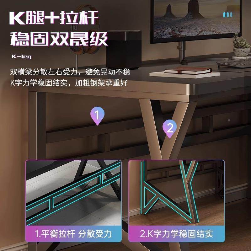 电脑桌台式双电竞书桌用桌家卧室写56357字桌子情侣并排工作人台,淘宝优惠券,粉丝福利购,淘宝优惠卷