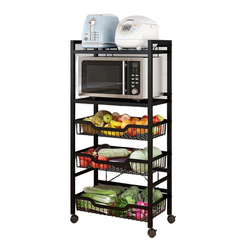 动厨房置放17344物落地可移蔬菜水果收纳架菜篮子筐架夹缝隙多层,淘宝优惠券,粉丝福利购,淘宝优惠卷
