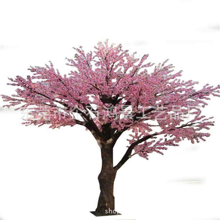 仿真植落14177物桃花梅花树装盆饰塑料假花花地绿植卉栽客厅家居,淘宝优惠券,粉丝福利购,淘宝优惠卷
