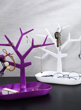 进门钥匙收纳桌面置物架盘放门口玄关摆件挂架鞋柜上入户玄关盒