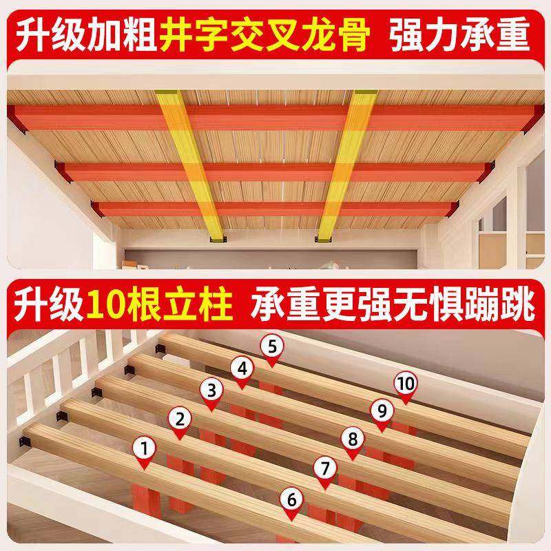 实木子母床上下铺双层床加厚多功能小户型上下床高低儿童床二层,淘宝优惠券,粉丝福利购,淘宝优惠卷