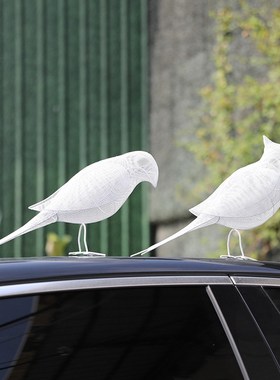 户外不锈钢d镂空布谷鸟雕塑园林景观彷真发光小鸟庭院装饰摆件厂