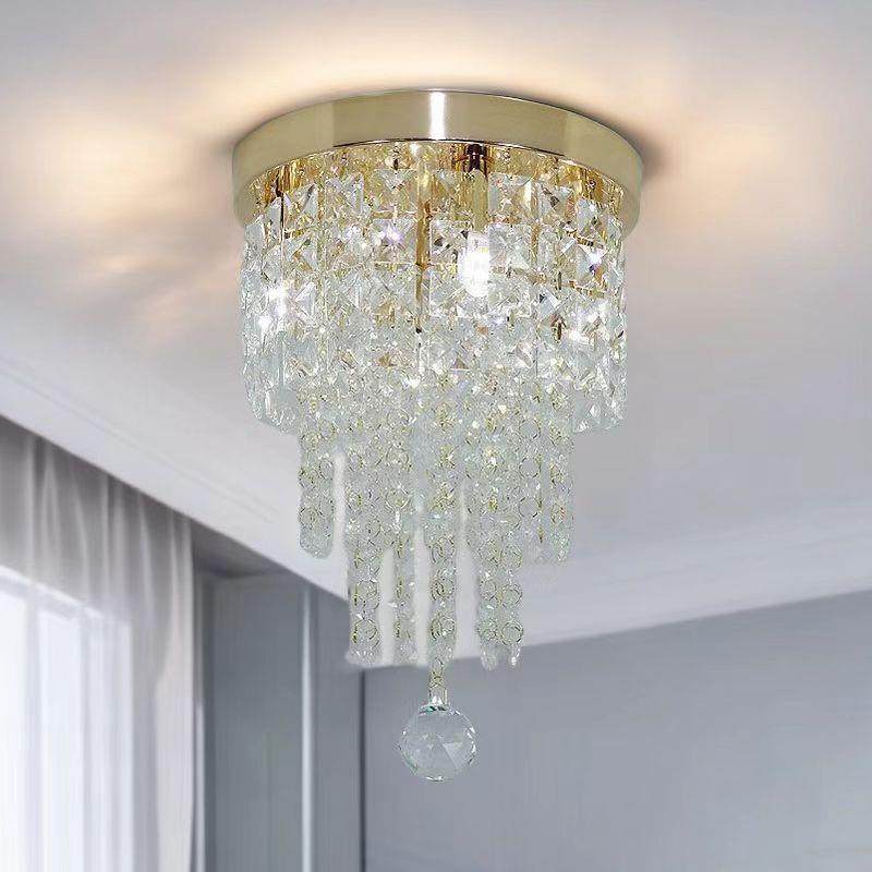 2025新款后现代水晶灯大气欧式圆形客厅灯饰门厅过道吸顶灯卧室灯,淘宝优惠券,粉丝福利购,淘宝优惠卷