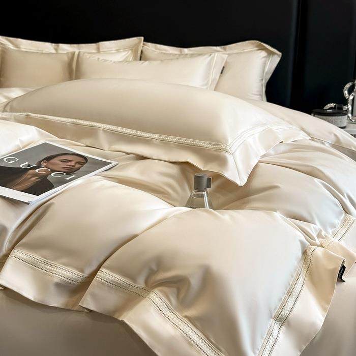 100支轻奢长绒棉四件套全棉100纯棉新款高级感被套床单笠床上用品,淘宝优惠券,粉丝福利购,淘宝优惠卷