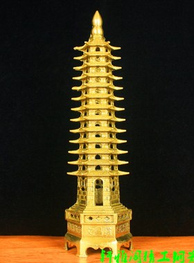 纯铜十三层文昌塔铜十一层文昌塔塔9层13层七层宝塔办公桌书桌