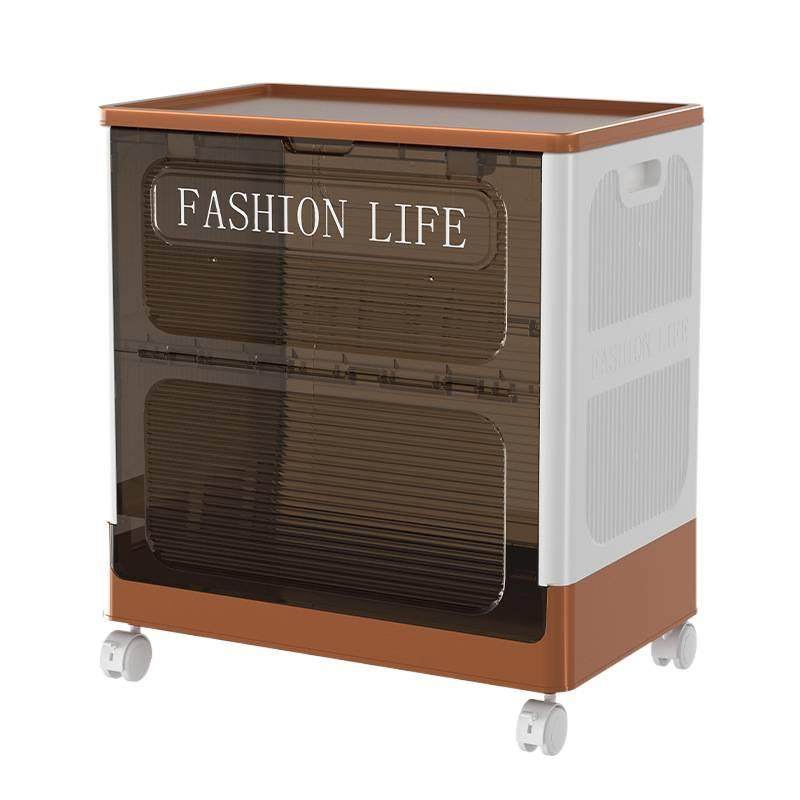 衣服收纳箱翻盖大容量家用带滑轮衣物整理箱被子玩具多功能储物柜,淘宝优惠券,粉丝福利购,淘宝优惠卷