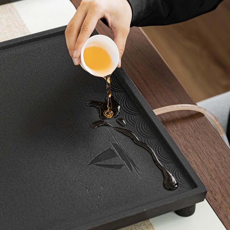 乌金瓷石茶盘整块家用办公室桌面茶几泡茶台单层简约可嵌入茶车,淘宝优惠券,粉丝福利购,淘宝优惠卷