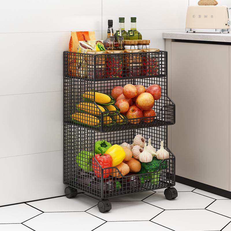 厨房置物架多层落地果蔬菜家用移动小推车卫生间客厅玩具收纳架子,淘宝优惠券,粉丝福利购,淘宝优惠卷