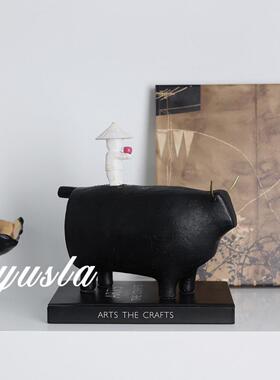 新中式法式饰古风卡通可爱童儿XTU房间电视柜售楼处中玄关摆件软