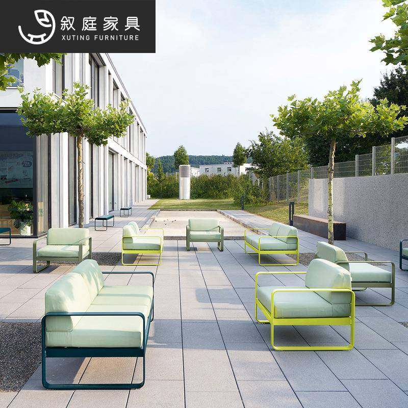 铁艺北欧户外沙发阳台庭院组合现代休闲露天露台茶几别墅景区家具,淘宝优惠券,粉丝福利购,淘宝优惠卷