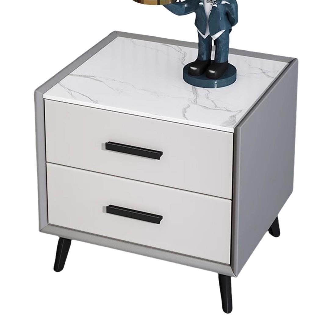 Tal实木轻奢床头柜简约现代皮质床边柜家用卧室迷你岩板储物收纳,淘宝优惠券,粉丝福利购,淘宝优惠卷