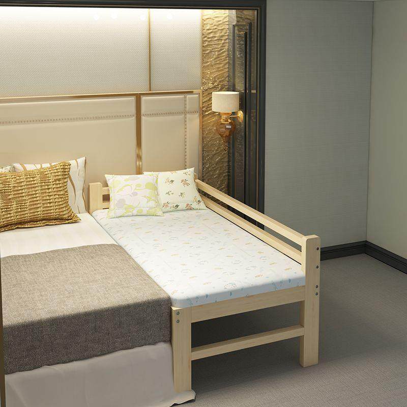 拼接床实木儿童床拼接大床加宽边床带护栏男孩宝宝小床婴儿床,淘宝优惠券,粉丝福利购,淘宝优惠卷