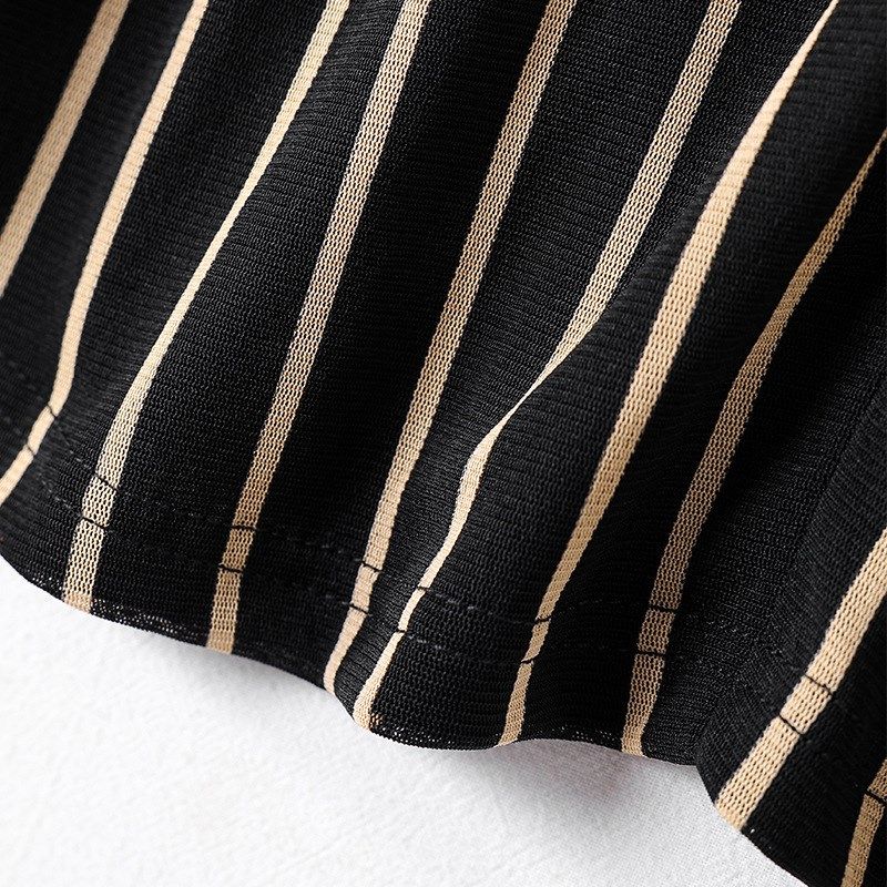 大码女装高级感V领内搭打底衫2024秋冬新款时尚条纹气质显瘦上衣,淘宝优惠券,粉丝福利购,淘宝优惠卷