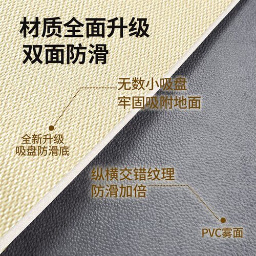 pvc地垫入户门垫入户地垫可擦洗门口耐脏免洗皮革脚垫可裁剪地毯 - 图1