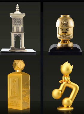 金属制品定制仿铜不锈钢展示柜铁艺摆件金属工艺礼品道具装饰模型