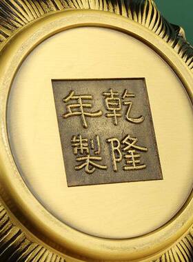 厂花家黄铜聚宝盆摆件有求莲必铜聚宝盆底座聚宝应243盆家居摆件