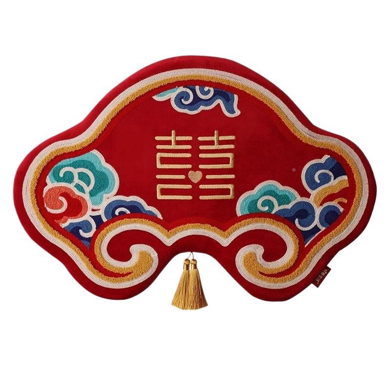 跪垫结婚一对敬茶喜跪垫红厂家直供改新娘坐垫口敬酒色婚礼婚庆用 - 图3