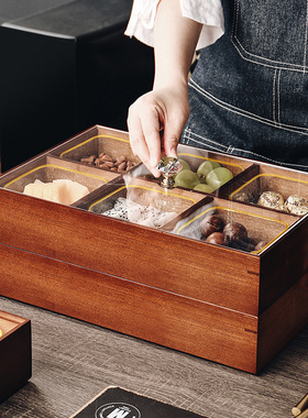 2022新款春节过年家居装饰品摆件酒柜客厅茶几果盘乔迁礼物干果盒