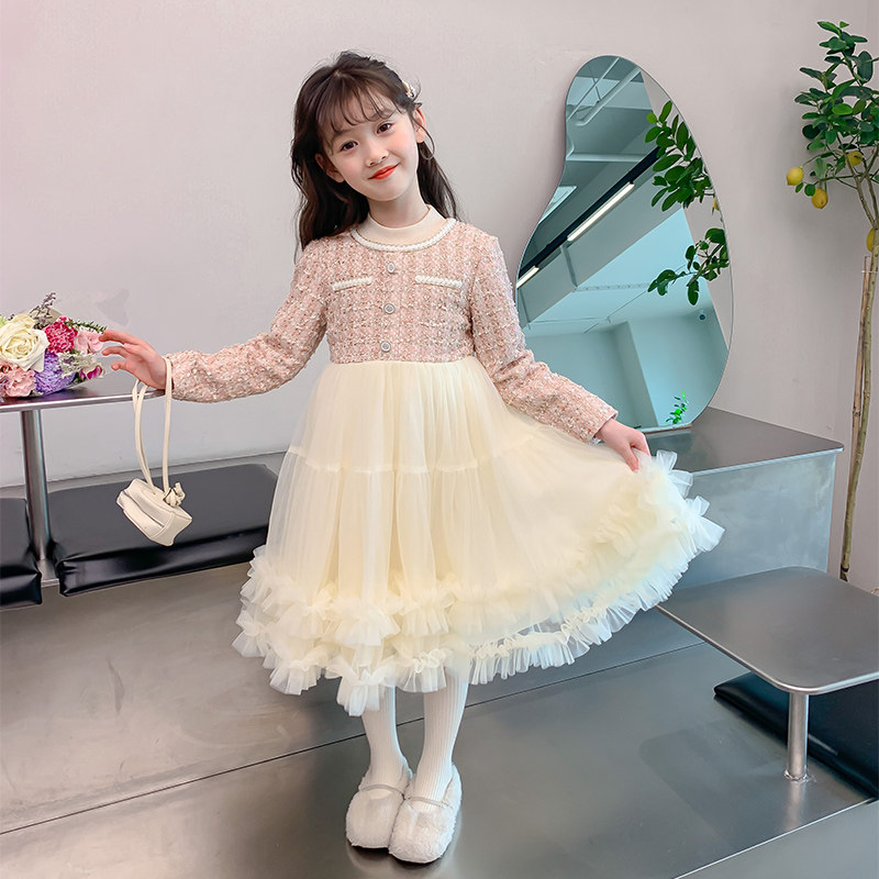 女童连衣裙秋冬款2024冬装新款儿童加绒公主裙礼服女孩冬裙子冬季,淘宝优惠券,粉丝福利购,淘宝优惠卷