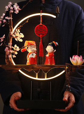 结婚新婚礼物创意家居桌面装饰品送新人新娘闺蜜情侣纪念日摆件