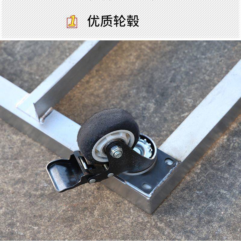 NFL移动铁托盘带万向轮移动花盆冰箱车衣机餐消洗柜托可盘。 - 图0