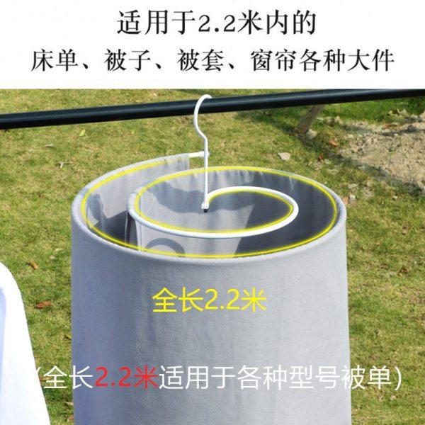 旋转晾衣架螺旋式晒衣架阳台不锈钢晾晒床单被单架凉被子神器圆形,淘宝优惠券,粉丝福利购,淘宝优惠卷