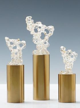 客后现代透明太湖石软装饰品家居关电品视柜酒柜橱窗玄艺术GCL摆