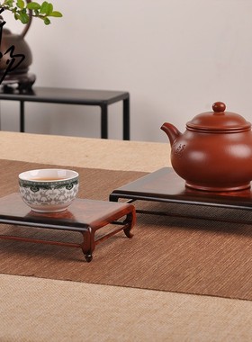 红木摆件底座红酸枝木托架茶壶茶具奇石玉器花盆文玩微型盆景底座