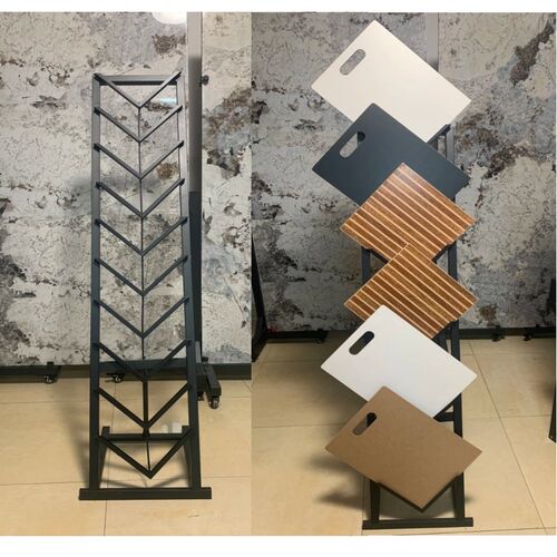 展具300*300 300*400涂料真石漆石材展架瓷砖样板架陶瓷展示架 - 图0
